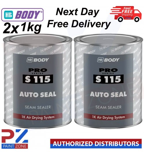 2x HB Body S115 Brushable Autoseal Seam Sealer 1kg Car Body Seam sealer
